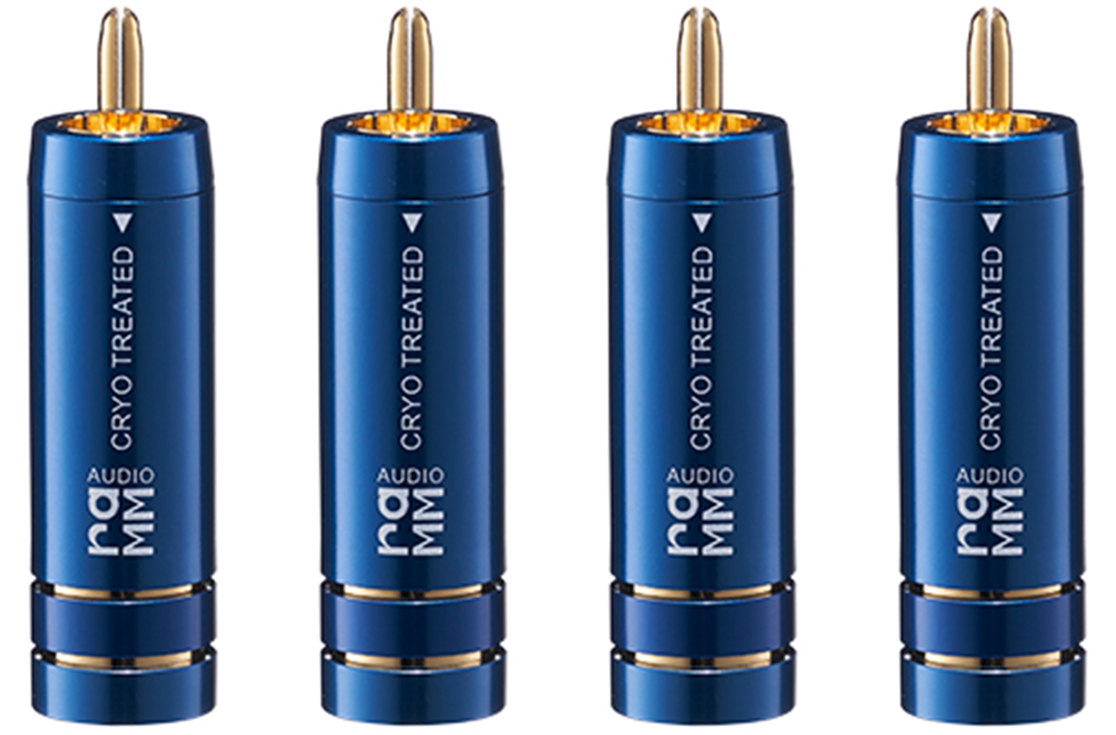 RAMM AUDIO 30891GTC RCA Connectors Gold Plated Tellurium Copper Cryogenic Treatment Ø10mm (Set x4)