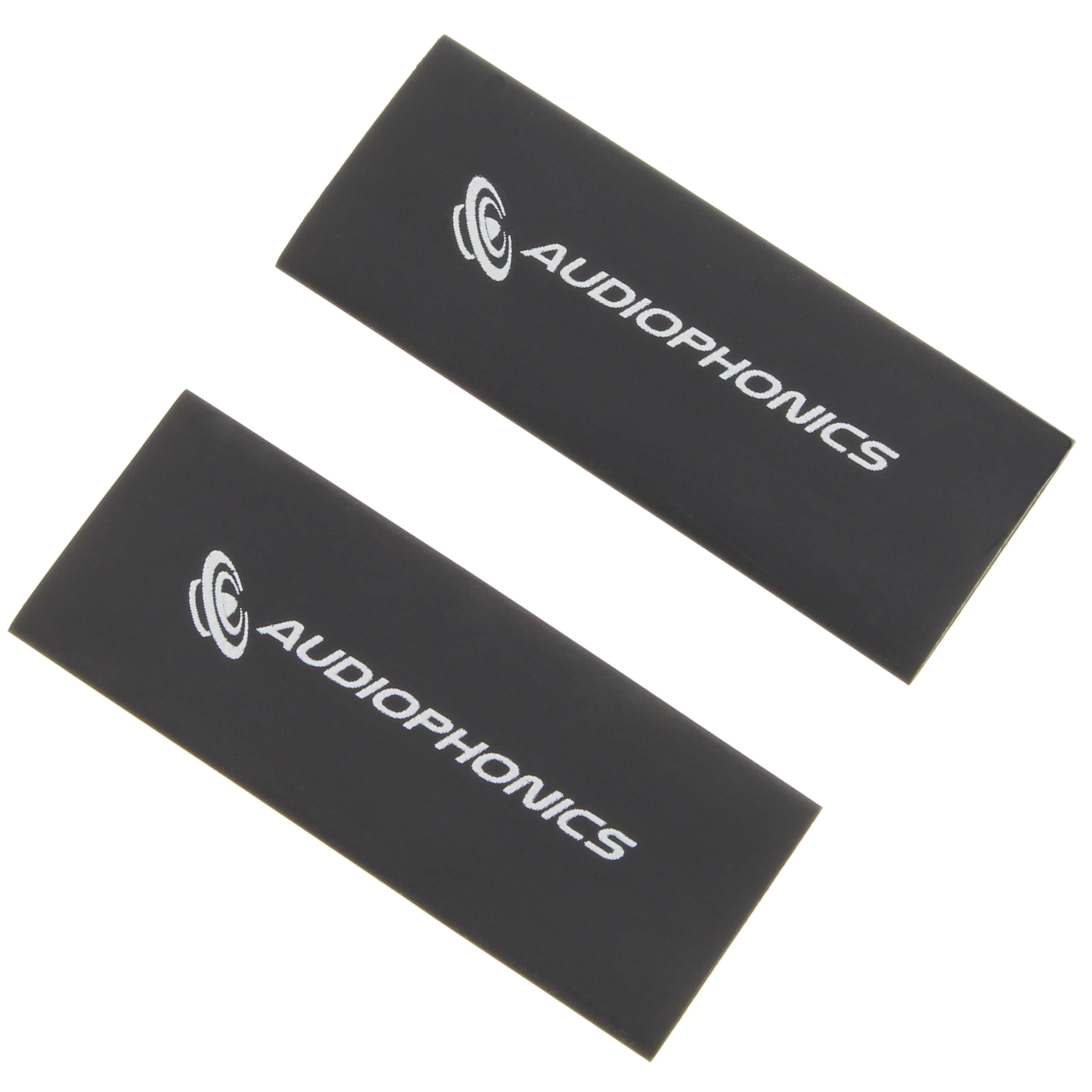 AUDIOPHONICS Gaines Thermorétractables pour Câbles 3:1 Ø12mm Noir (x2)