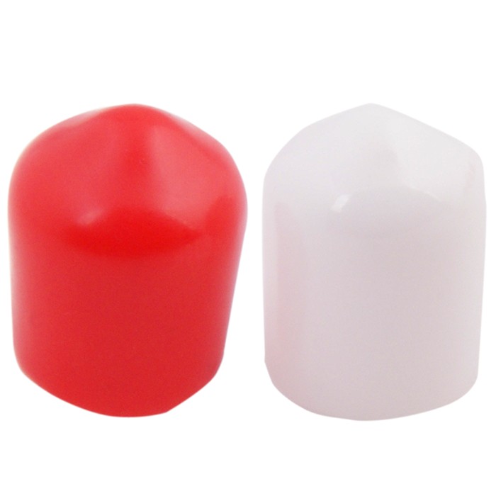 Capuchons de protection RCA PVC Blancs et Rouges (x10) - Audiophonics