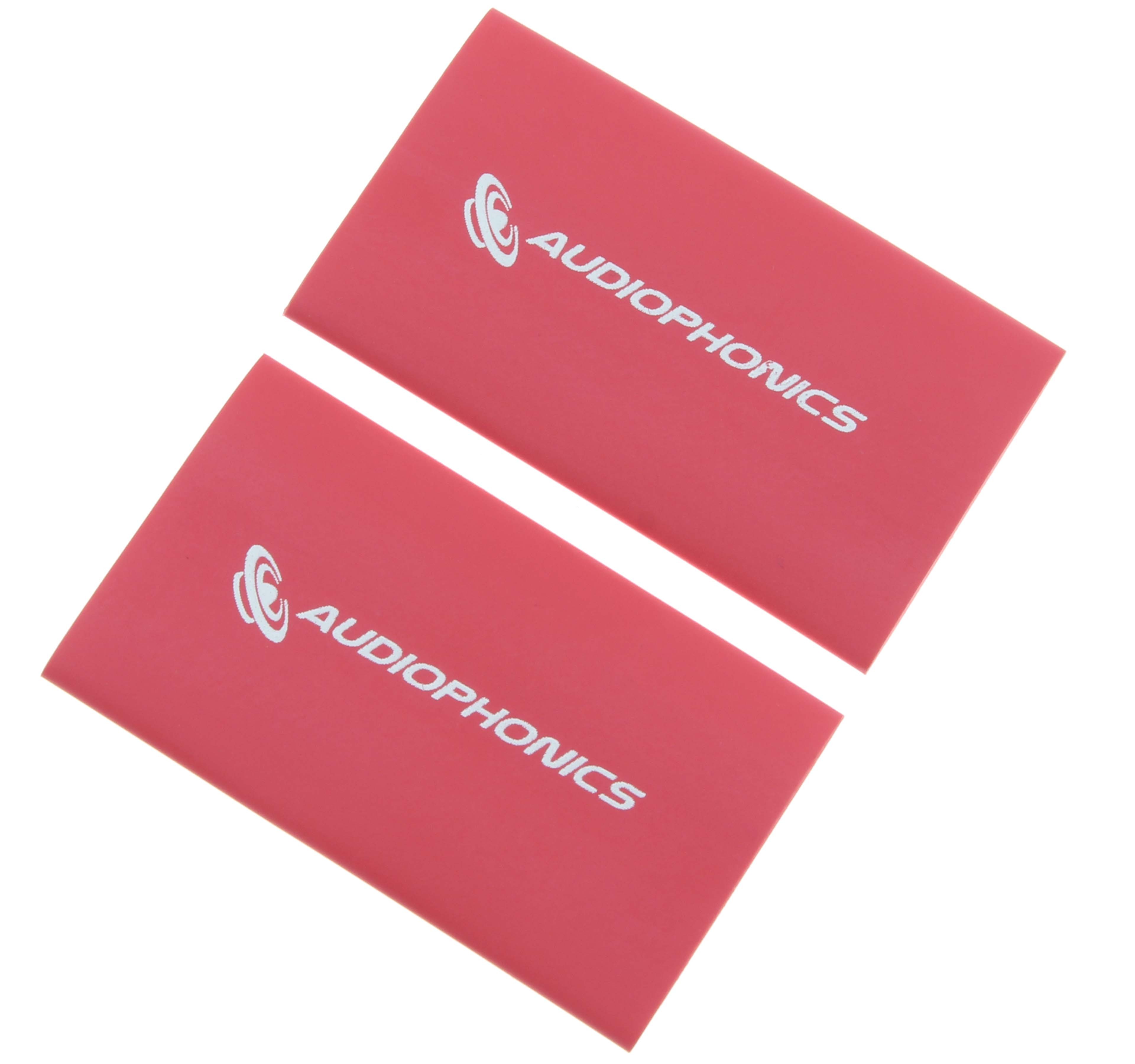 AUDIOPHONICS Gaines Thermorétractables pour Câbles 3:1 Ø18mm Rouge (x2)