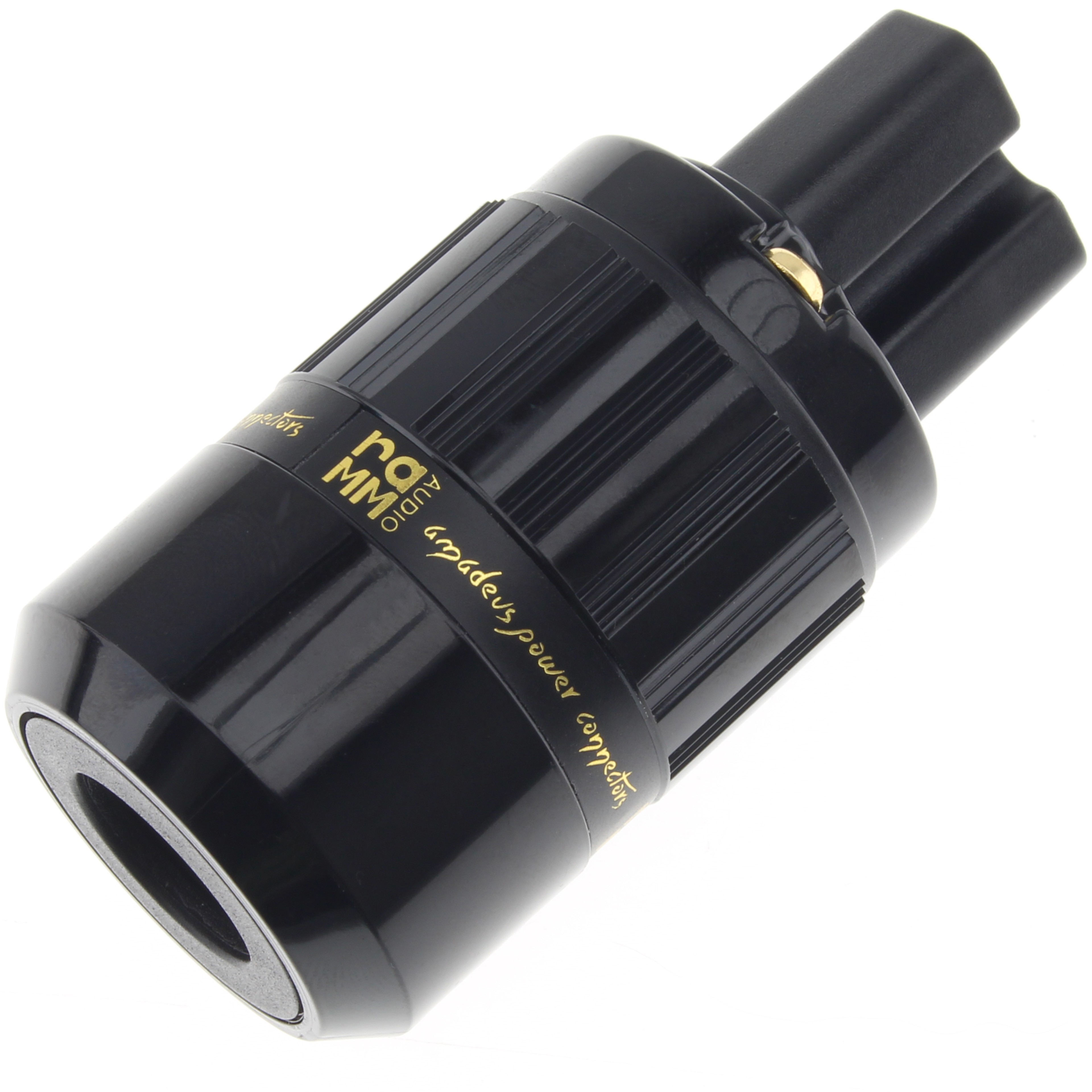 RAMM AUDIO IEC-01C Connecteur Secteur IEC C15 Cuivre Plaqué Or 24k Ø17mm