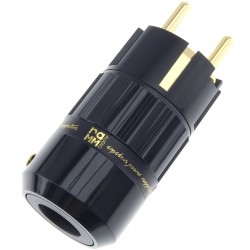 RAMM AUDIO SCHUKO-01RC Connecteur Secteur Schuko Type E/F 16A Cuivre Plaqué Or 24K Ø17mm