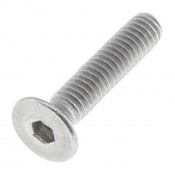 Screw TFHC Countersunk Head Nickel-plated 10.9 Steel BTR M2.5x16mm Silver (x10)