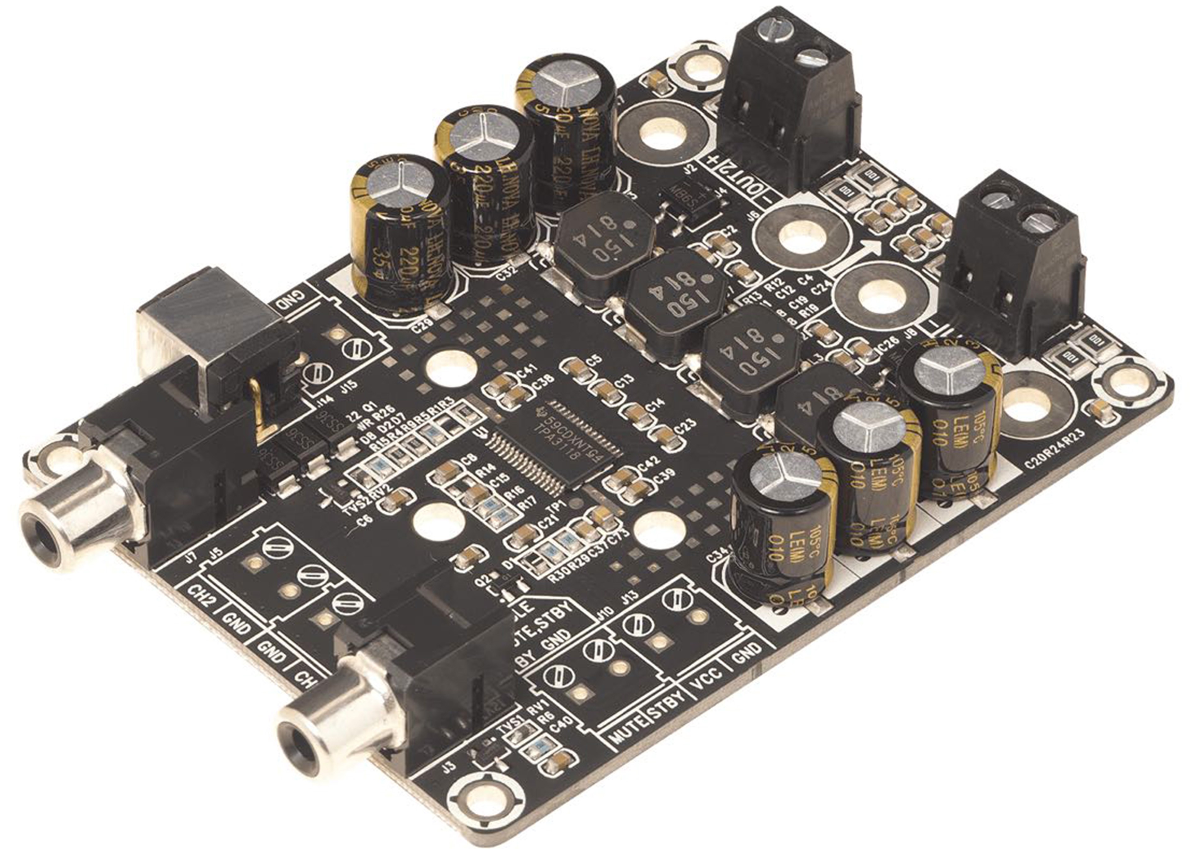 WONDOM AA-AB32472 Module Amplificateur Class D Stéréo TPA3118 2x23W 8 Ohm