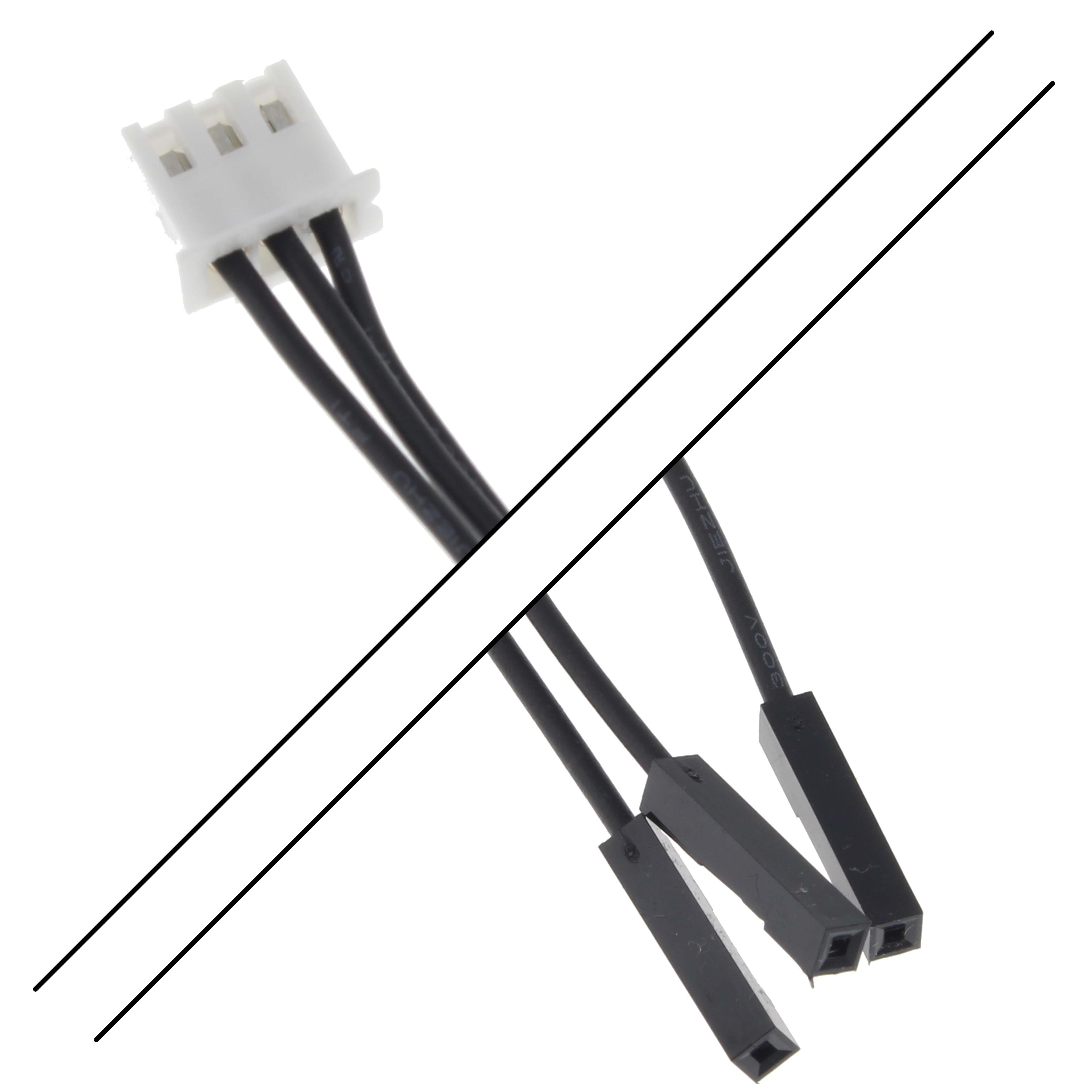 Câble XH 2.54mm Femelle / 2.54mm Standard Femelle 2 Connecteurs 3 pôles 15cm