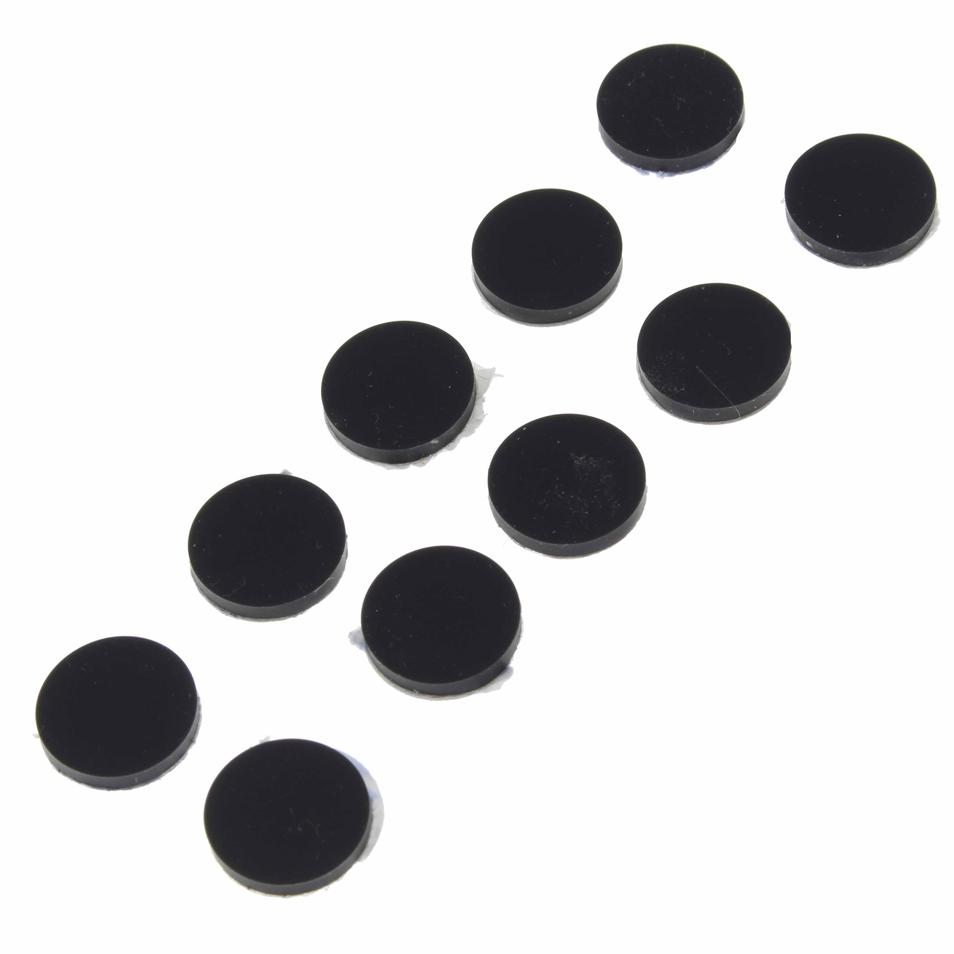 3M Pieds Silicone 12x2mm Noir (Set x10)