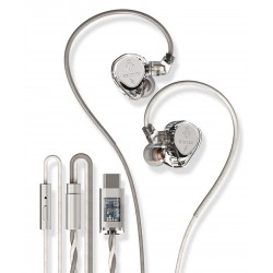 HIDIZS ST2 PRO NEBULA Écouteurs Intra-Auriculaires IEM Dynamiques Ø10mm USB-C 20Hz-40kHz Blanc