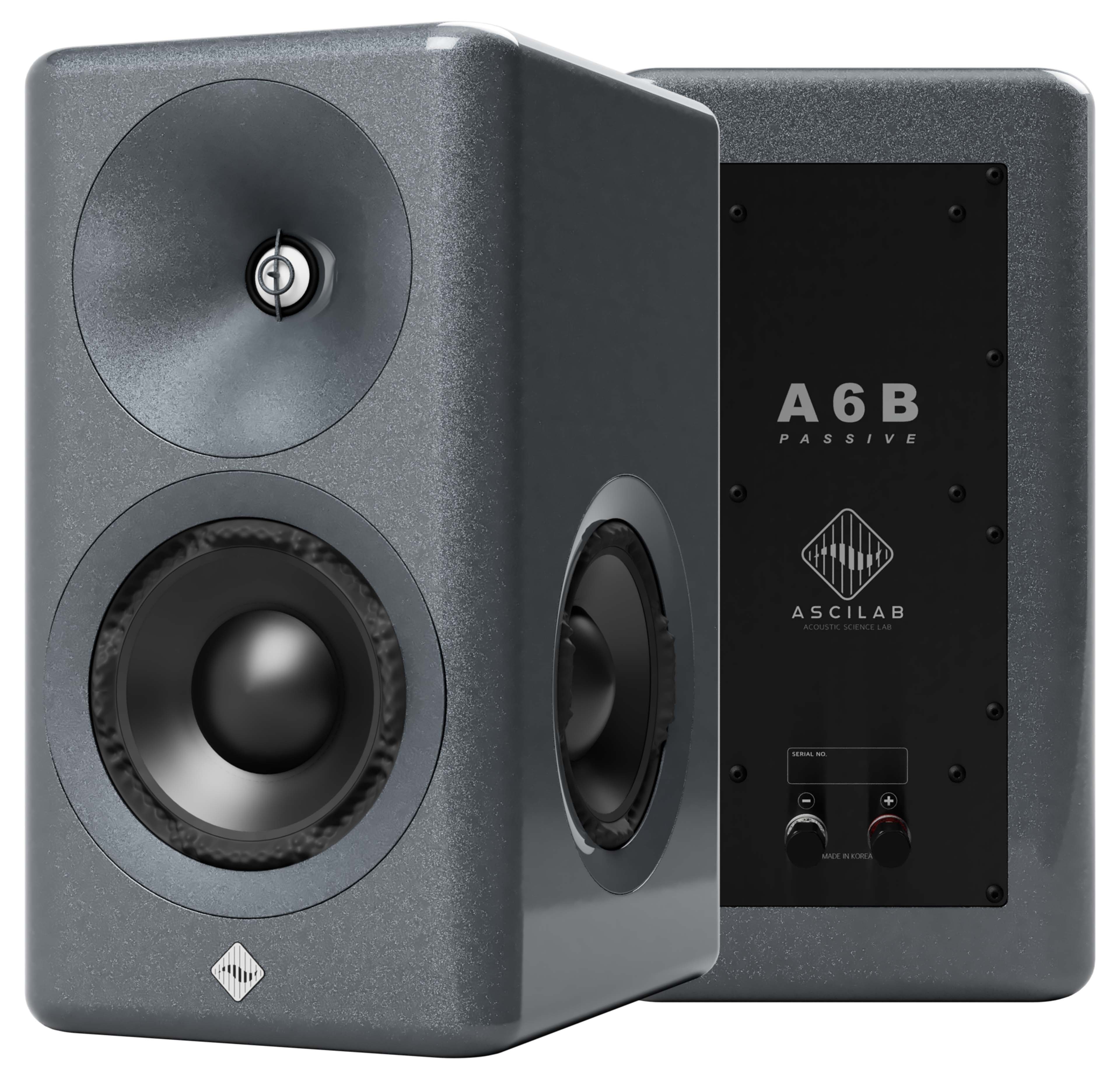 ASCILAB A6B Bookshelf Speakers 500W 4 Ohm 82dB Metallic Gray (Pair)