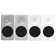 ASCILAB Grille de Woofer pour AsciLab C6B Noir (La paire)