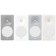 ASCILAB Grille de Woofer pour AsciLab C6B Blanc (La paire)