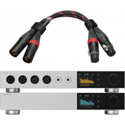 Pack Topping DAC D900 + Amplificateur Casque / Préamplificateur A900 + Câbles XLR TCX1 25cm