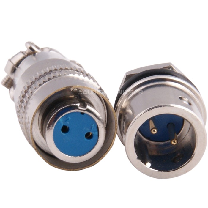 Connecteur aviation 2 pôles Ø10mm