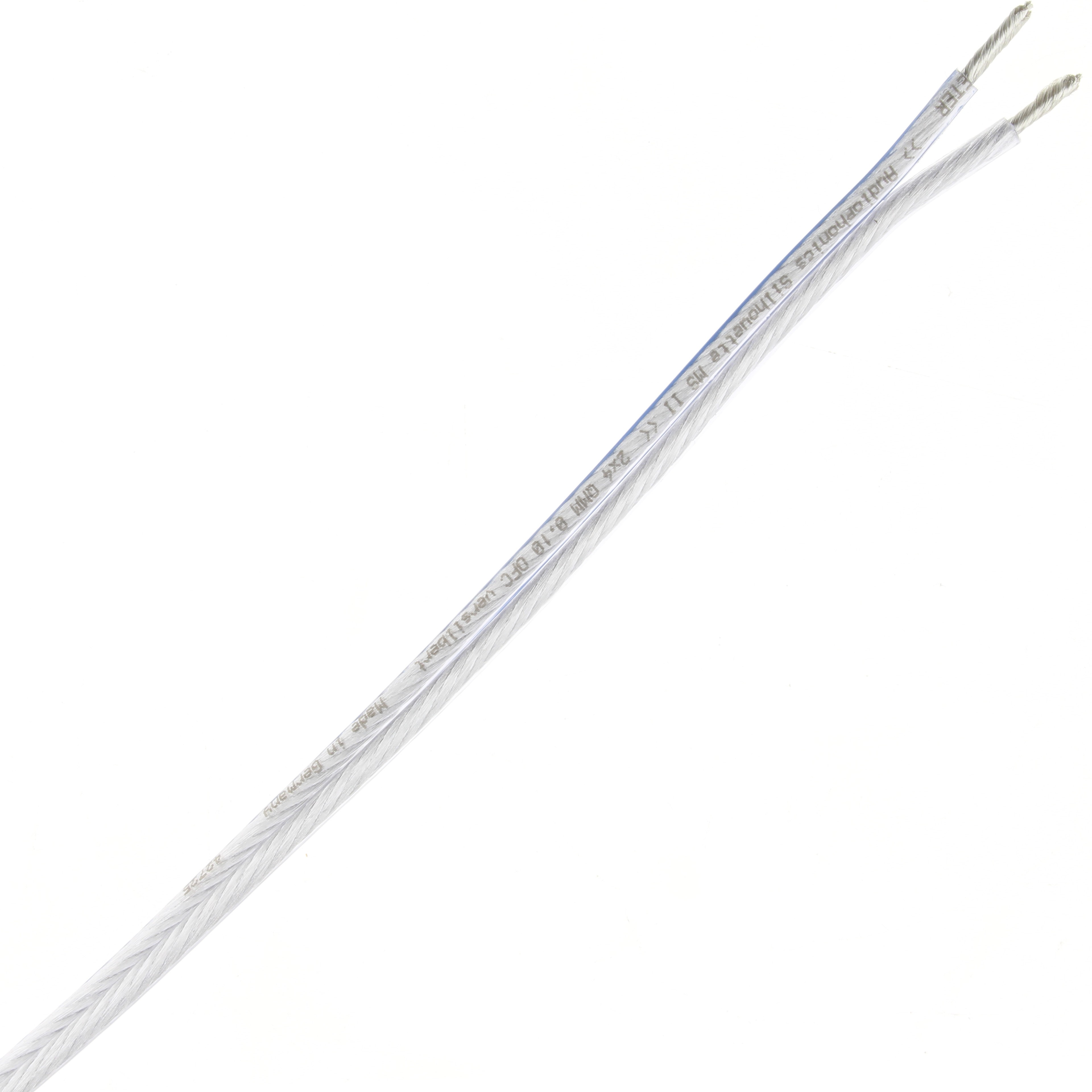 AUDIOPHONICS SILHOUETTE MS4S Câble Haut-Parleur Cuivre / Argent 2x4mm²