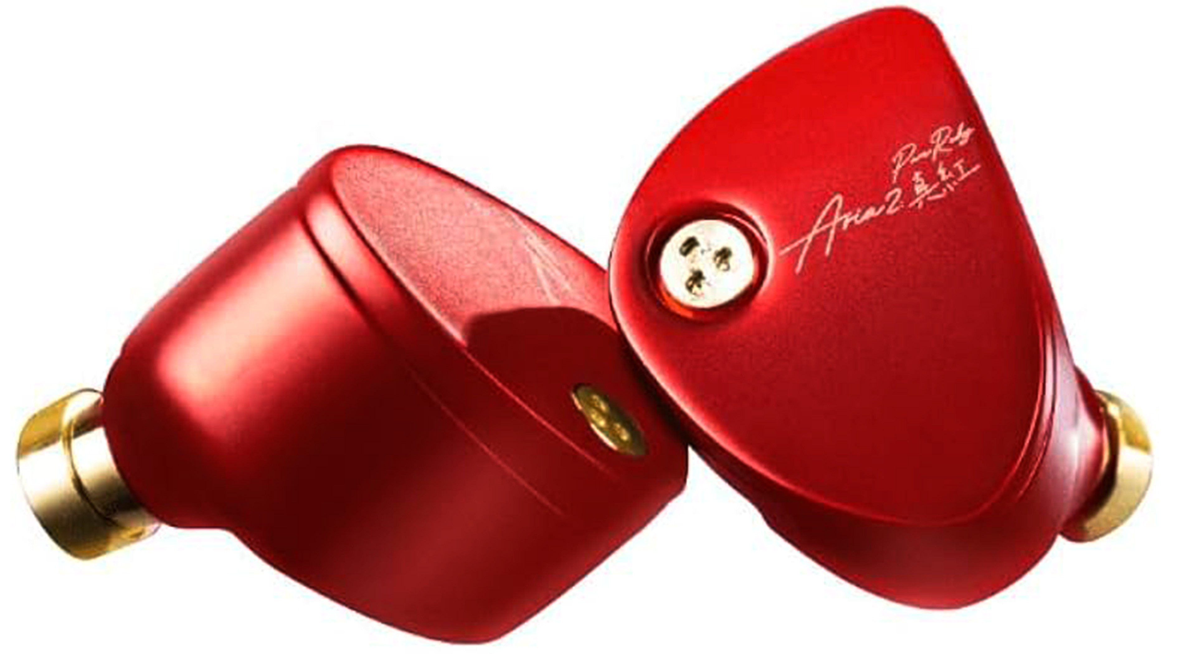 MOONDROP ARIA 2 Écouteurs Intra-Auriculaires IEM Dynamiques 122dB 33 Ohm 16Hz-22kHz Rouge