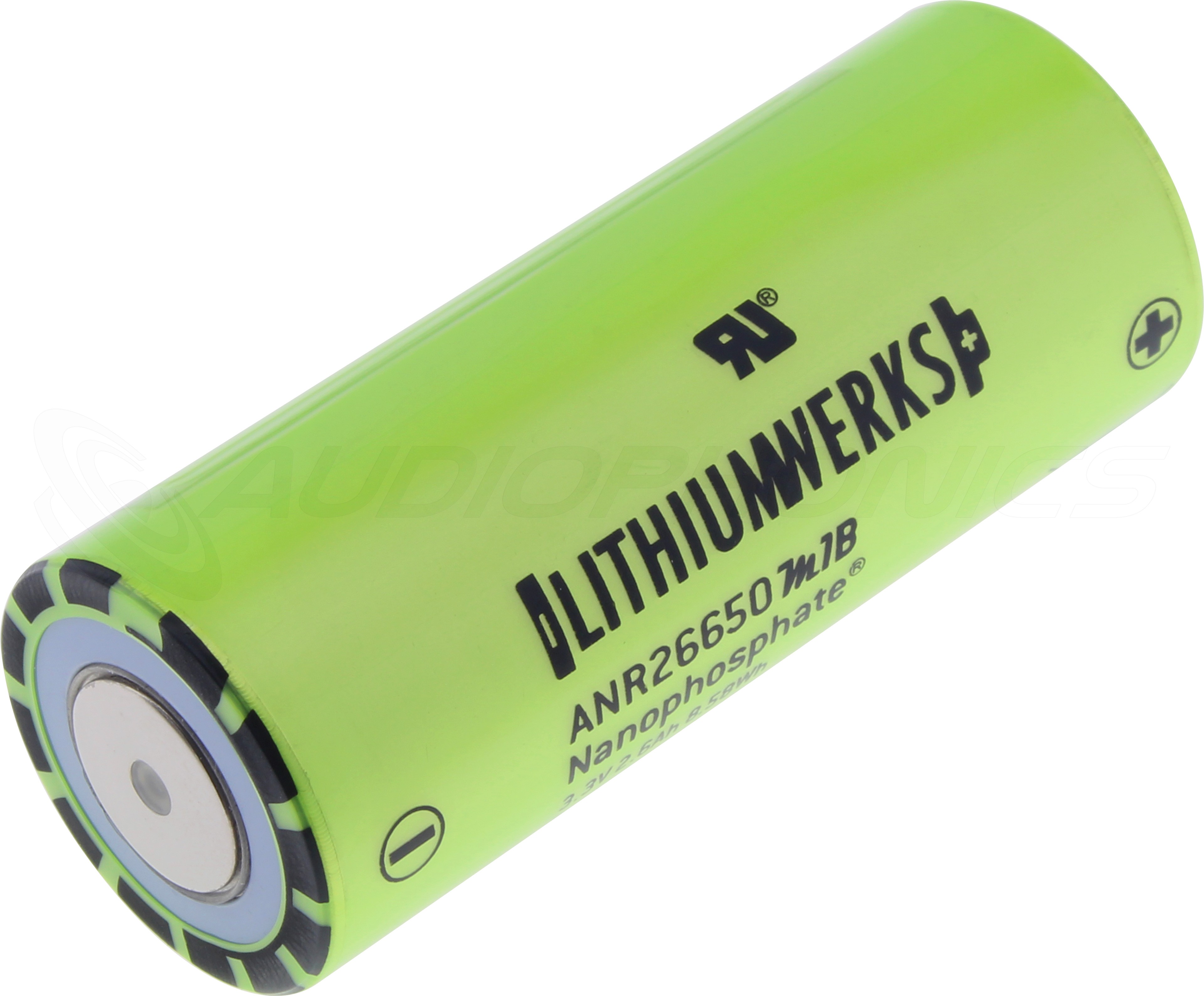 LITHIUMWERKS Rechargeable Battery LifePO4 26650 3.3V 2500mAh (Unit)