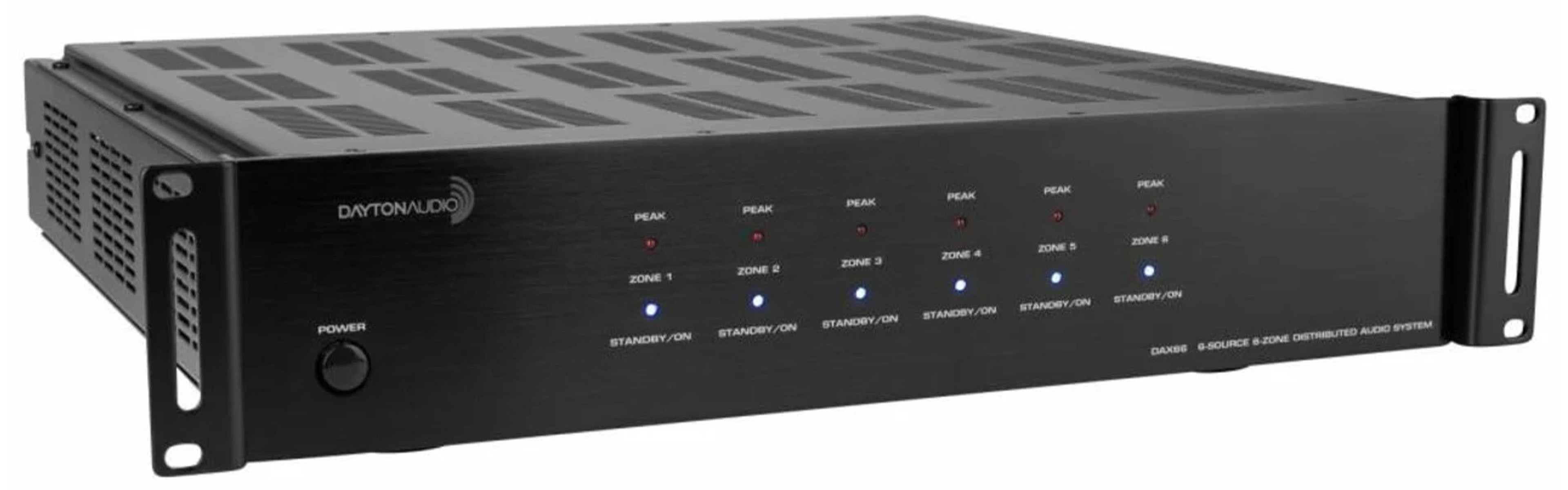 DAYTON AUDIO DAX66 Multiroom Amplifier 12 Channel Class D 12x50W 4 Ohm