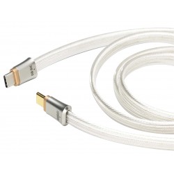 HIFI HDD TC19CC COMET USB-C OTG Cable Pure Silver Shielded 45cm