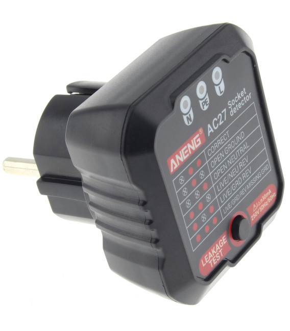 Scoket Test Socket/Phase and Electrical Safety Tester