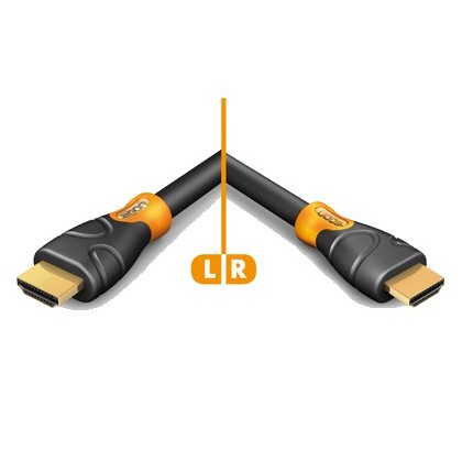 Hicon Ergonomic Câble HDMI® High Speed with Ethernet 0.75m