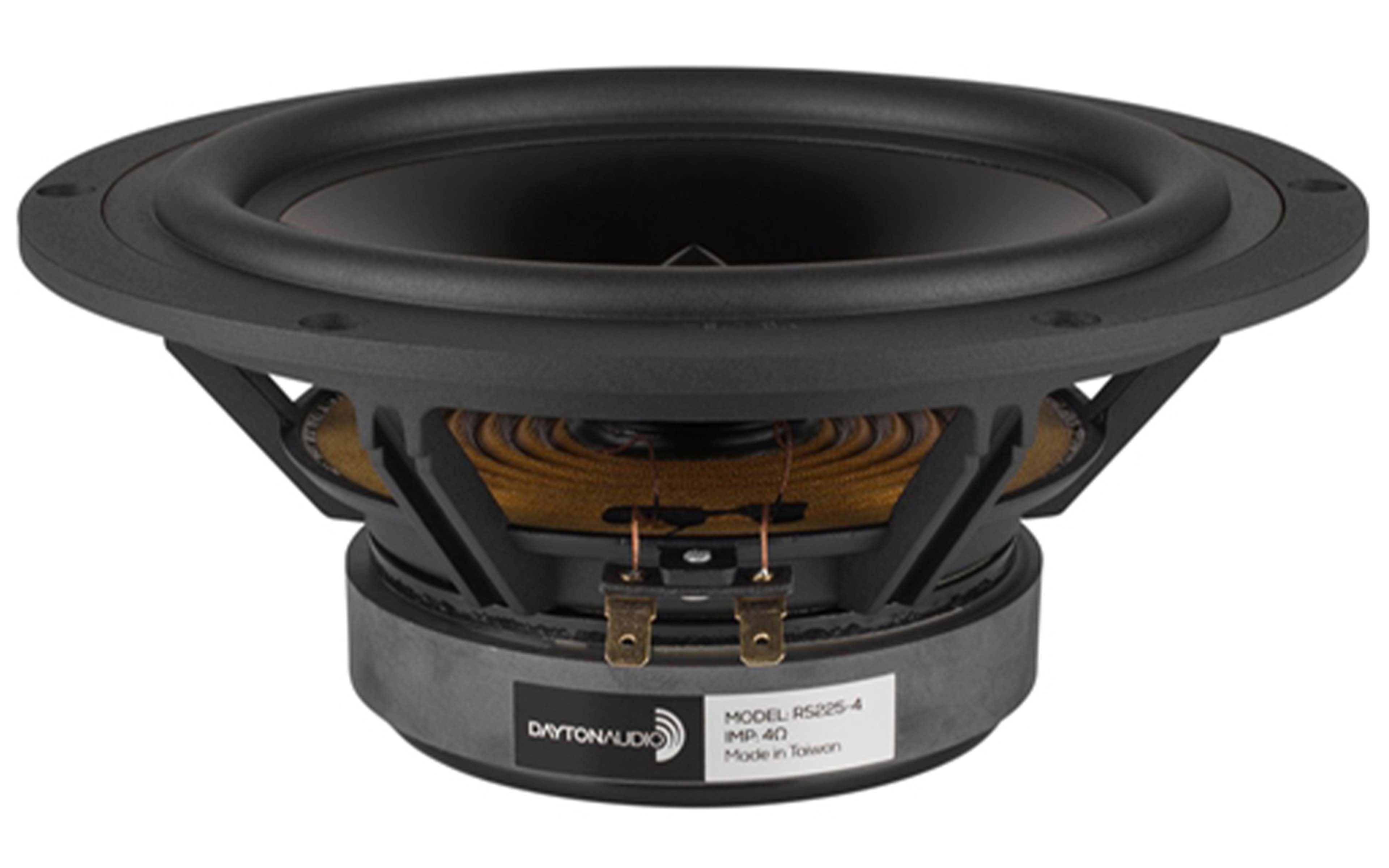 DAYTON AUDIO RS225-4 Reference Haut-Parleur de Grave 80W 4 Ohm 91dB 35Hz - 2300Hz Ø22cm
