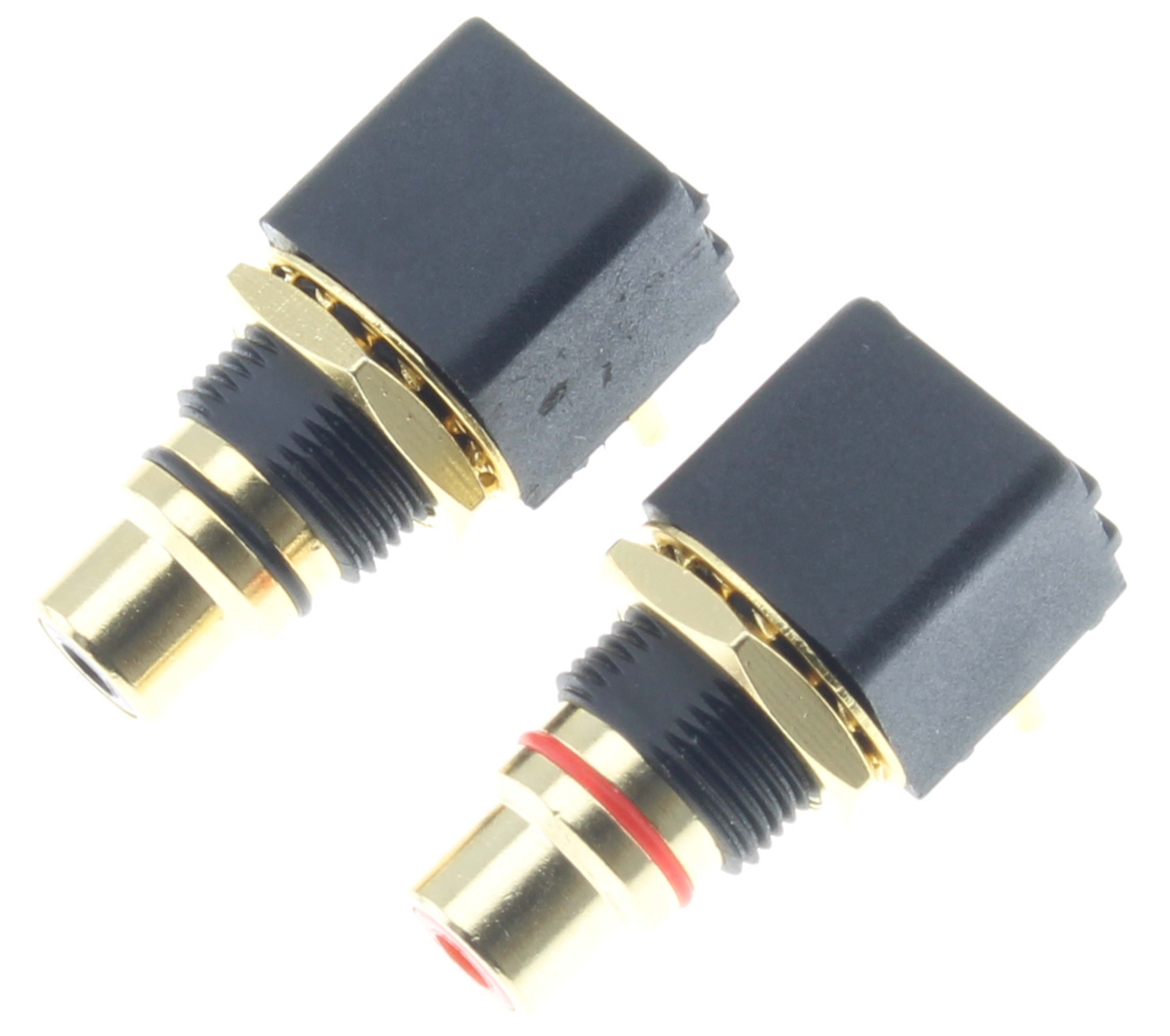RCA Plugs for PCB Gold Plated (Pair)