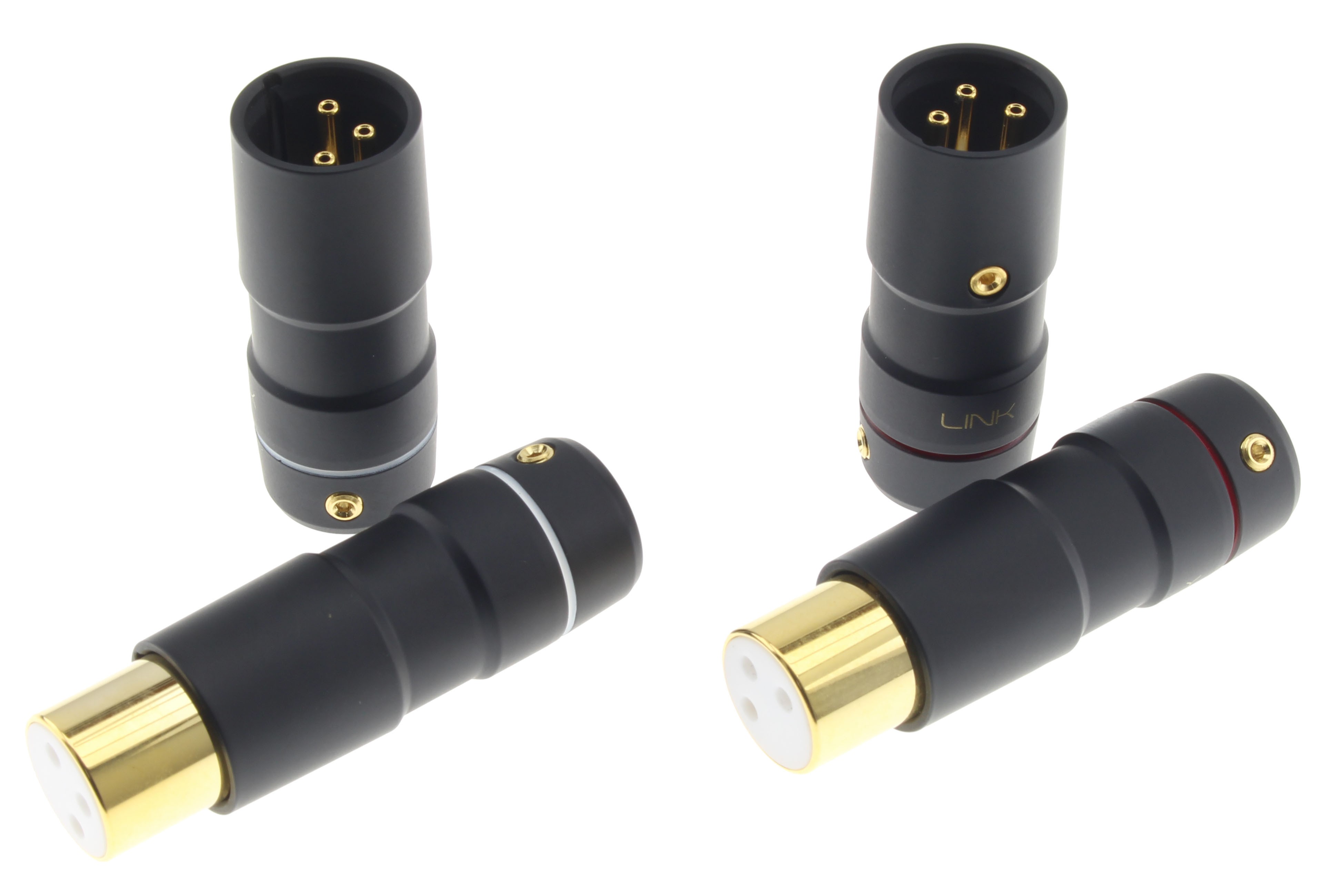 ETI LINK XLR Connector Gold Plated Tellurium Copper Ø9mm (Set x4)