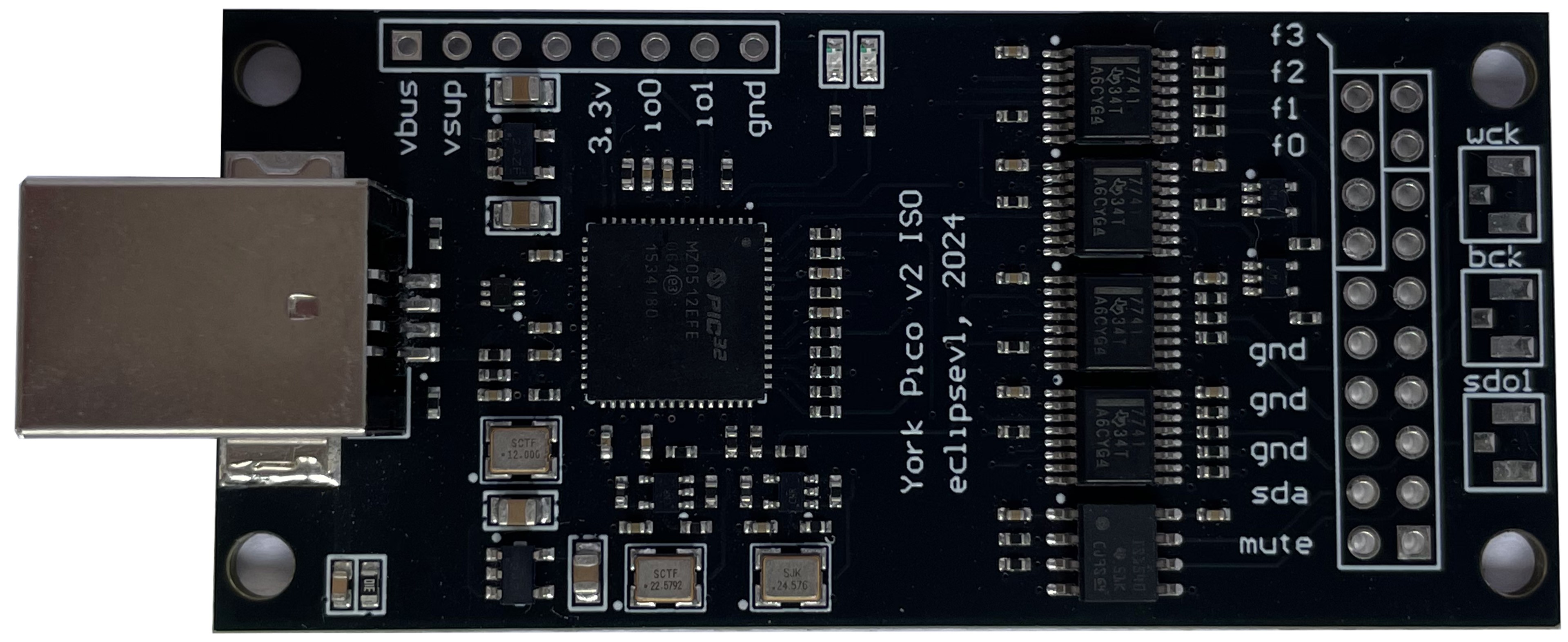 YORK PICO ISO B Interface Numérique USB-B vers I2S 192kHz