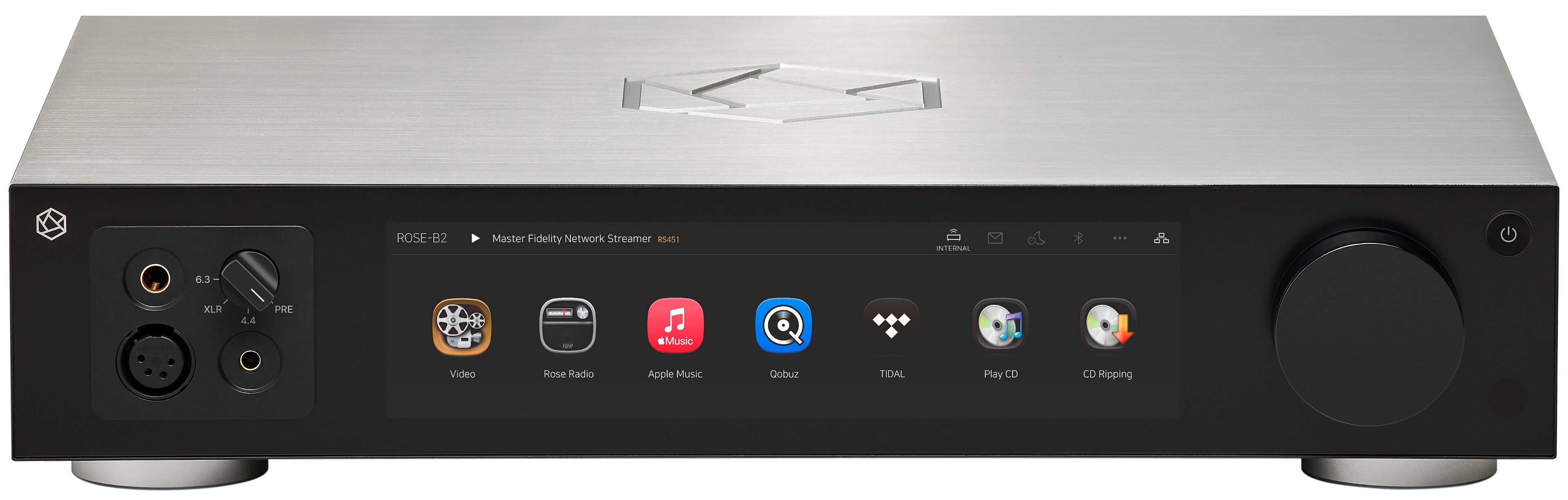 ROSE HIFI RS451 Lecteur Réseau DAC Amplificateur Casque ES9027PRO WiFi DLNA AirPlay 32bit 768kHz DSD512 Argent