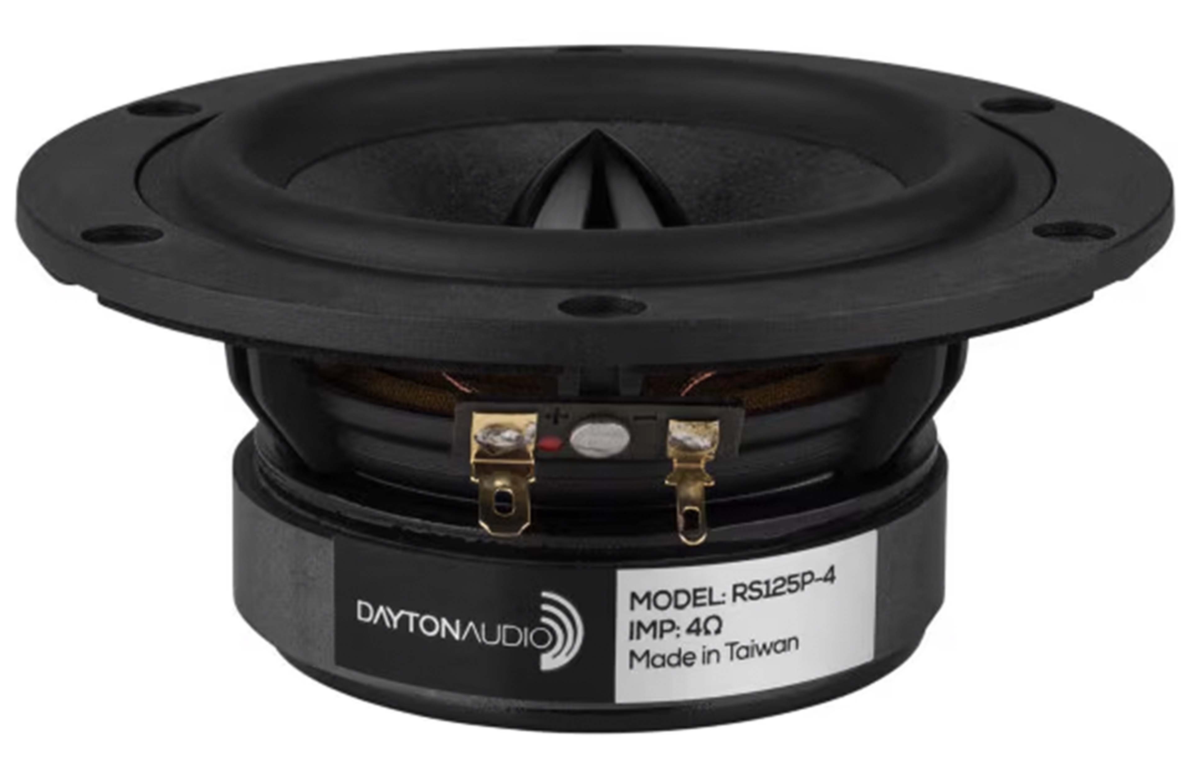 DAYTON AUDIO RS125P-4 Speaker Driver Woofer Paper/Kevlar 30W 4 Ohms 90dB 70Hz-12kHz Ø12.7cm
