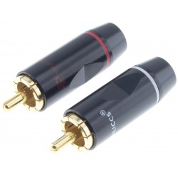 RCA Plug gold plated Ø8mm (Pair)