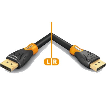 HICON Ergonomic Câble HDMI High Speed 5.0m