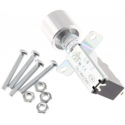 Interrupteur 2 positions 250V 5A avec bouton Axe Carré 15x15mm 3mm Argent