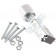 2 Poles 2 Positions Push Button 250V 5A Ø15.5mm Silver