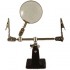Adjustable third hand with magnifying glass