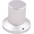 Bouton Aluminium Style Chapeau 29x26x18mm Ø6mm Argent