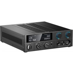 FIIO K15 DAC AK4497SVQ Amplificateur Casque Class AB Lecteur Réseau Airplay Roon Ready 32bit 768kHz DSD512 Noir