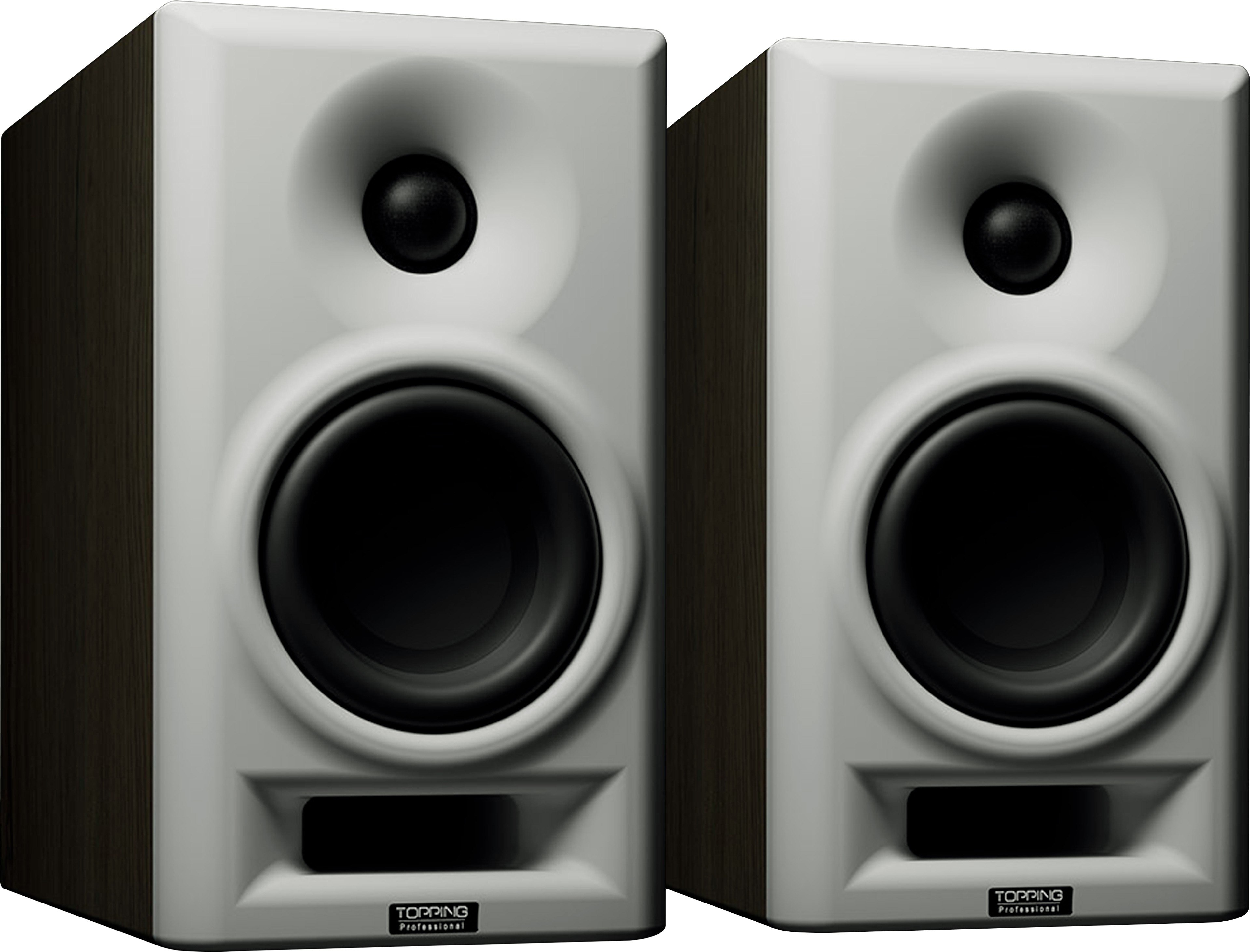 TOPPING PRO MA4 Enceintes Actives 2 Voies 50W+25W 92dB 49Hz-20kHz Blanc (La paire)