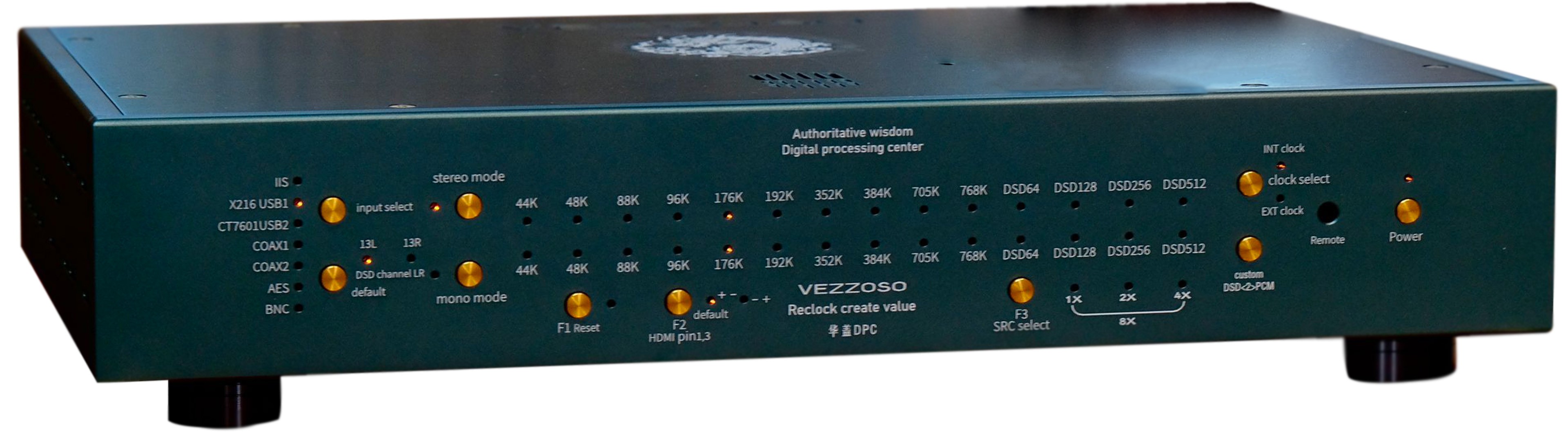 VEZZOSO DPC DELUXE Digital Interface DDC USB I2S SPDIF AES 32bit 384kHz DSD512