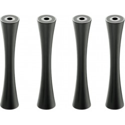 DDHIFI SR100 Pieds Aluminium pour Meuble HiFi 100mm Noir (Set x4)