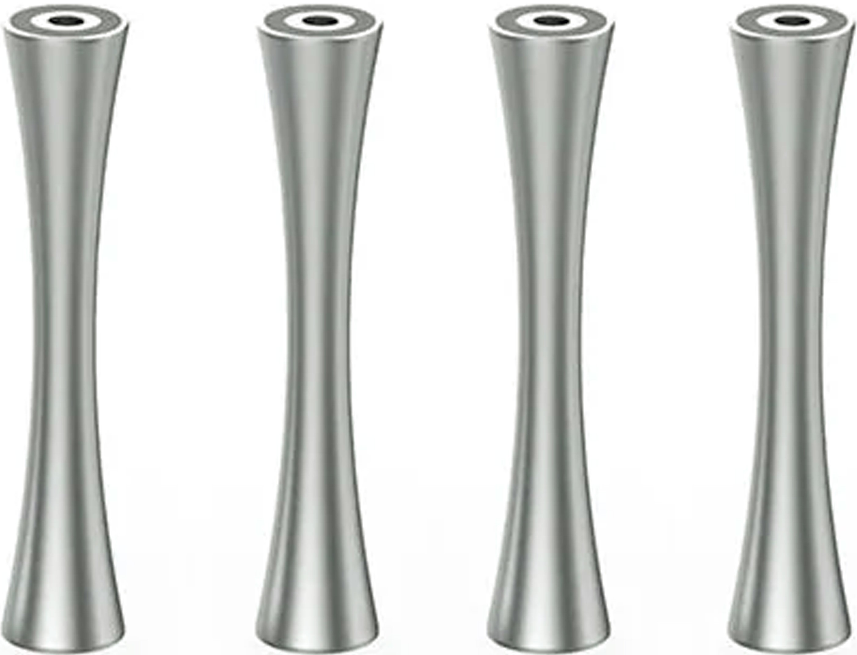 DDHIFI SR100 Pieds Aluminium pour Meuble HiFi 100mm Argent (Set x4)