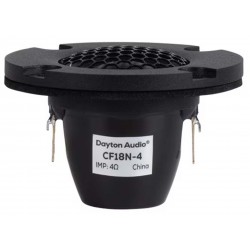 DAYTON AUDIO CF18N-4 Haut Parleur Tweeter Fibre de Carbone Néodyme 40W 4 Ohm 90dB 2500Hz-20kHz