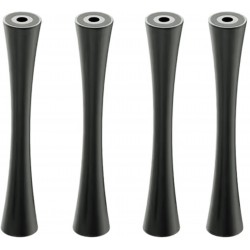DDHIFI SR120 Pieds Aluminium pour Meuble HiFi 120mm Noir (Set x4)