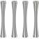 DDHIFI SR120 Pieds Aluminium pour Meuble HiFi 120mm Argent (Set x4)