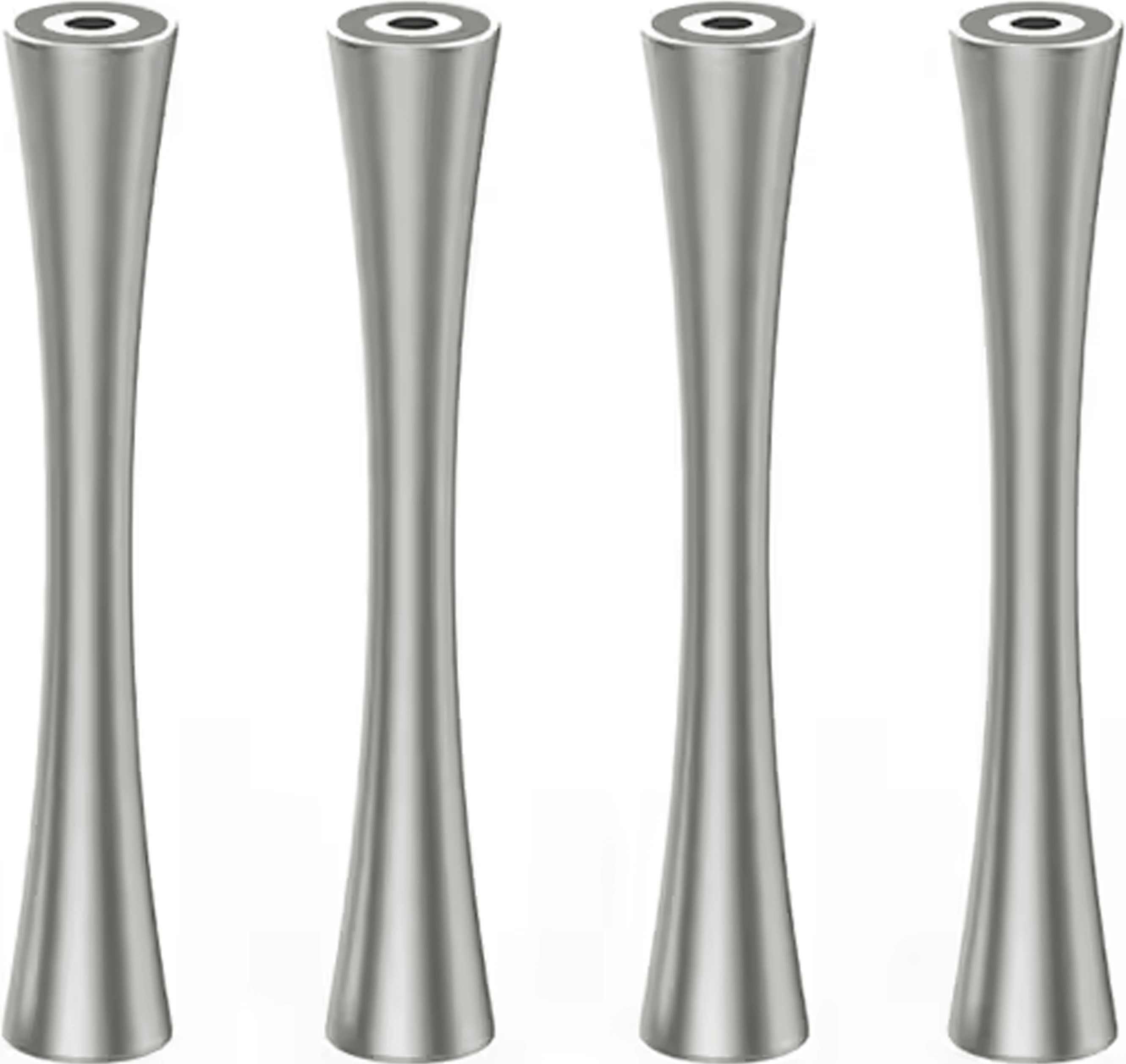 DDHIFI SR120 Pieds Aluminium pour Meuble HiFi 120mm Argent (Set x4)