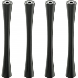 DDHIFI SR150 Pieds Aluminium pour Meuble HiFi 150mm Noir (Set x4)