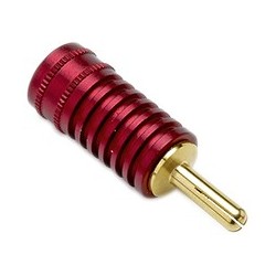 ATOHM WT-LMB Fiche Banane Laiton Plaquée Or 24K Red