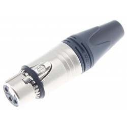 NEUTRIK NC3FXX-EMC 3-pin Female XLR Connector Ø8mm