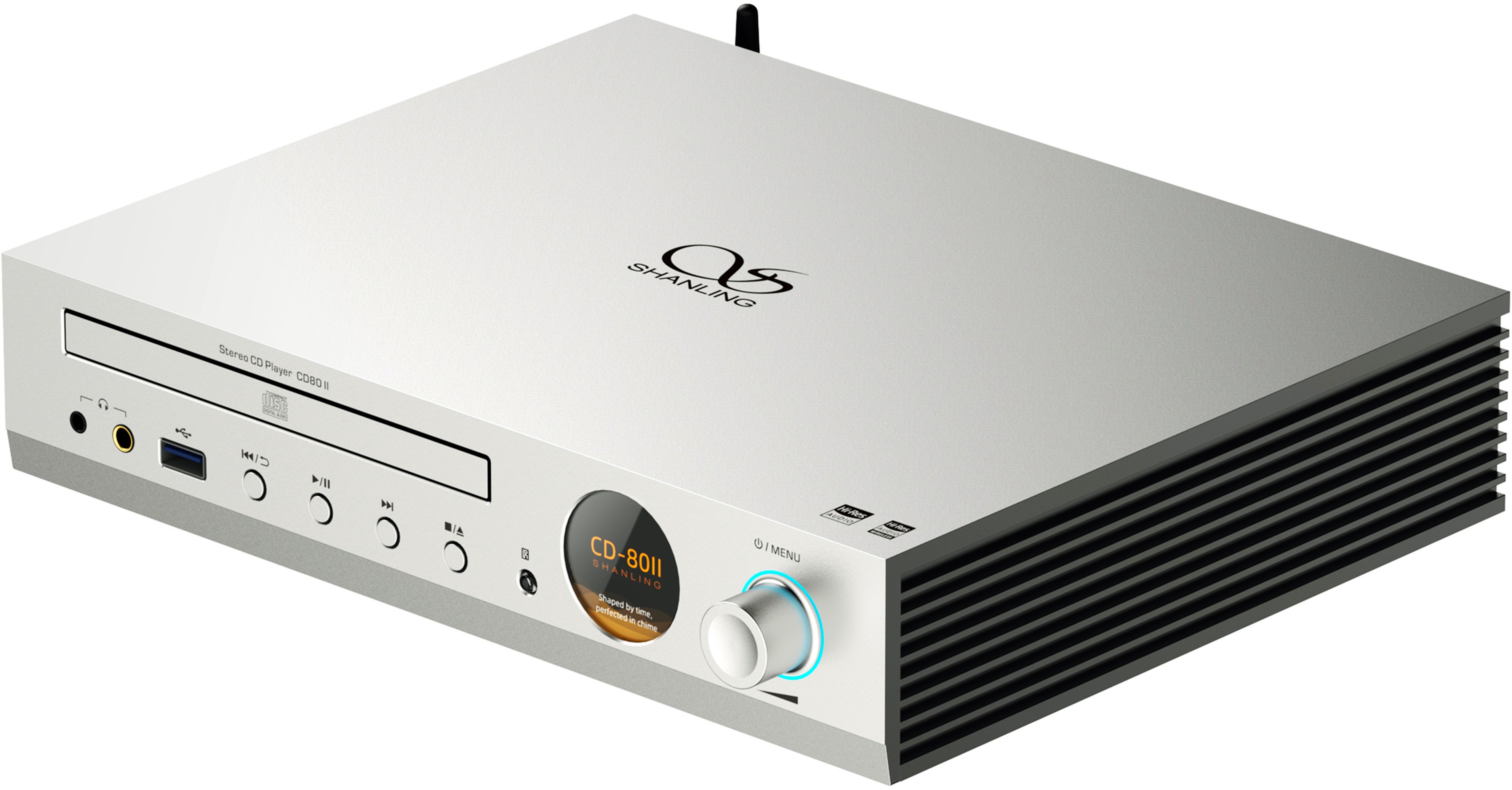 SHANLING CD80II Lecteur CD HD850 DAC CS43198 Amplificateur Casque SGM8262 Bluetooth 5.0 LDAC Argent