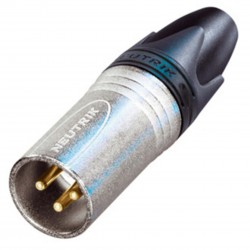 NEUTRIK NC3MXX-EMC 3-pin Male XLR Connector Ø8mm