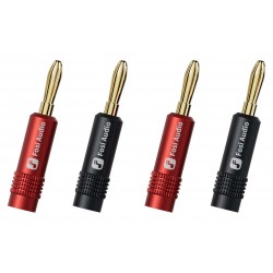 Fosi Audio Banana Plugs 24k Gold-Plated Copper Ø8.8mm (Set of 4)